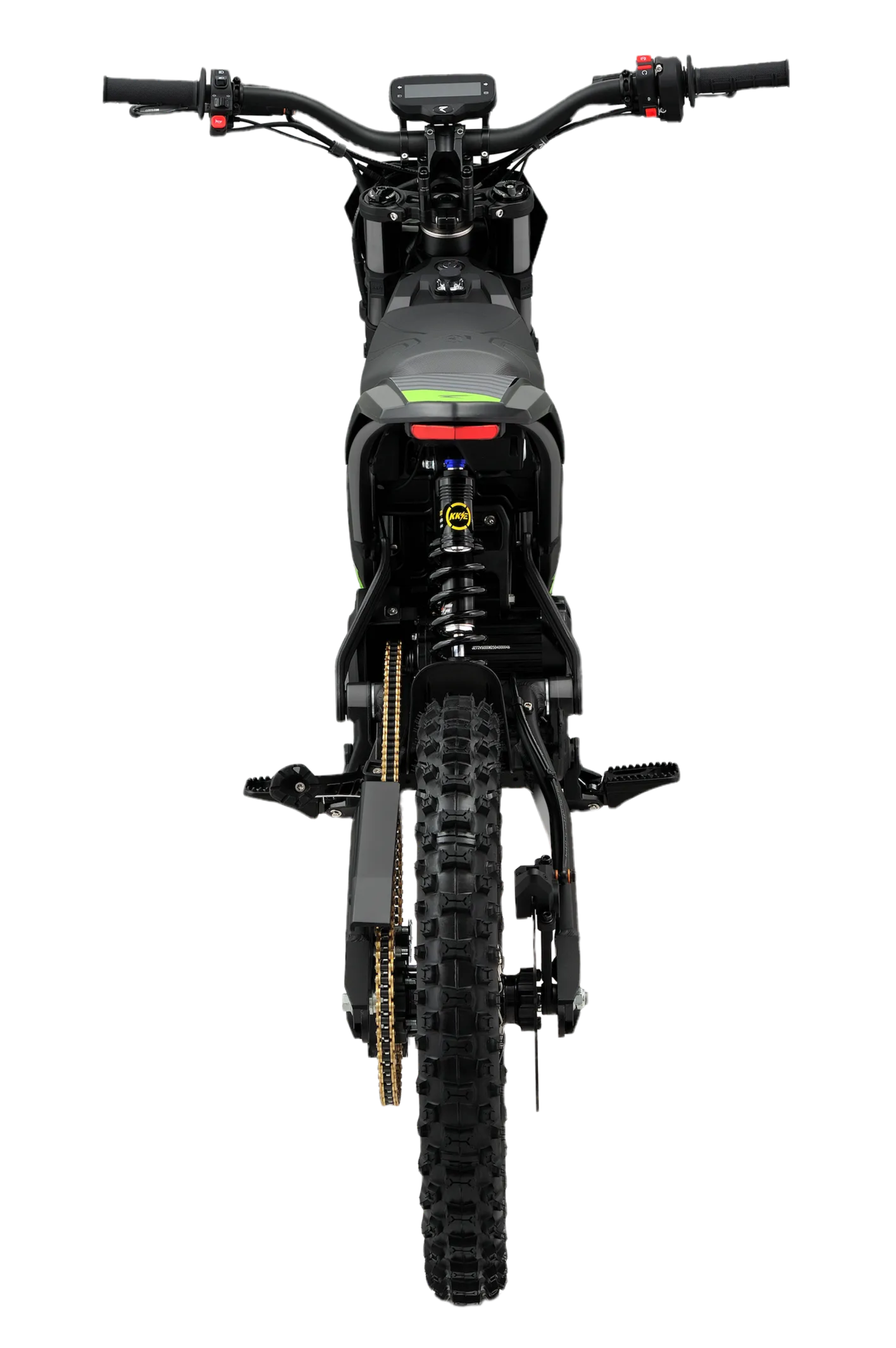 Black electric bike on a white background