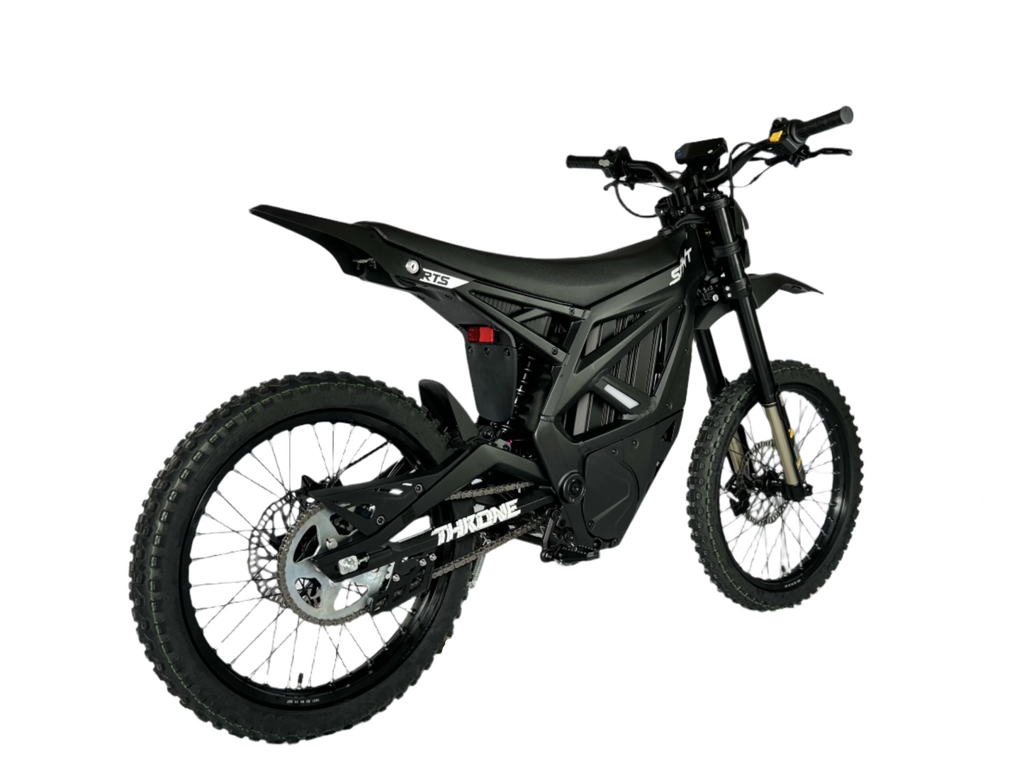 Black electric bike on a white background