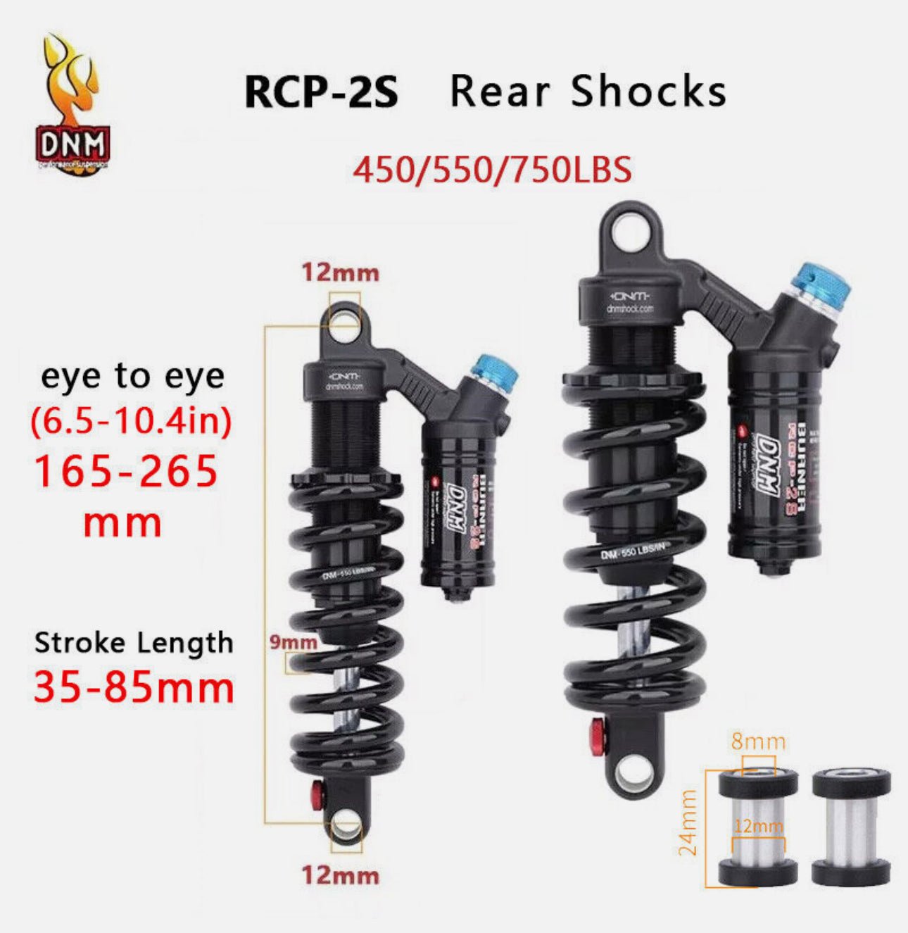 Stealth Bomber Rear DMN Shock OEM - Emoto Superstore