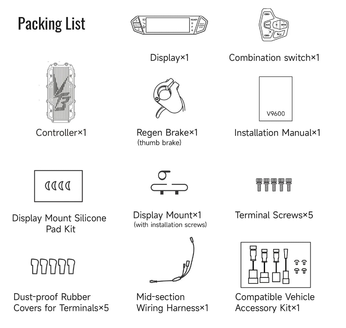 VTB V9600 AETOS Gen.2 Controller for Surron, Talaria, Eridepro or 79bike