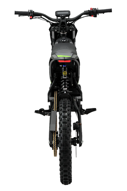 Black electric bike on a white background