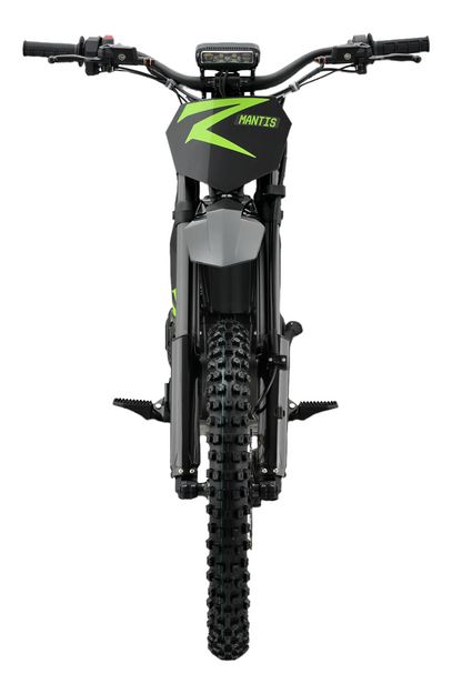 Motorcycle with 'MANTIS' branding on a white background