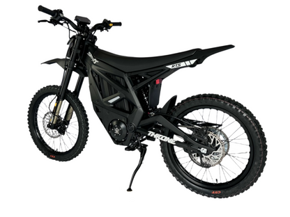 Black electric bike on a white background