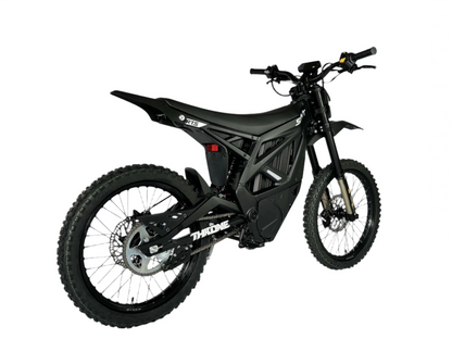 Black electric bike on a white background
