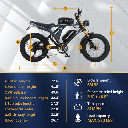 King Kong AKEZ Electric Fat Tire Bike -
