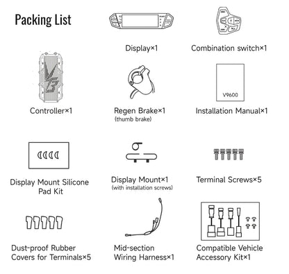 VTB V9600 AETOS Gen.2 Controller for Surron, Talaria, Eridepro or 79bike